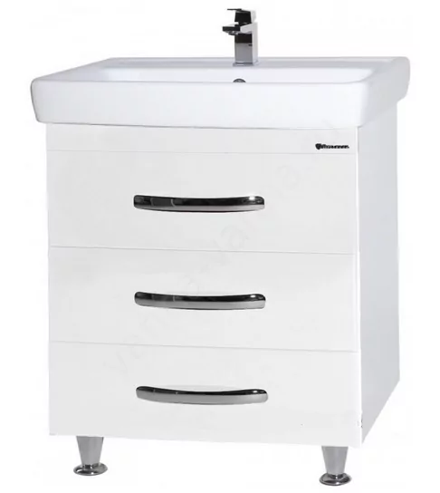 Тумба с раковиной Bellezza Рокко 60 напольная, белая