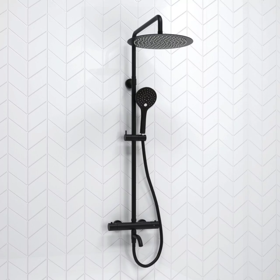 Душевая стойка WasserKraft A288.160.078.BM Thermo черный Soft-touch