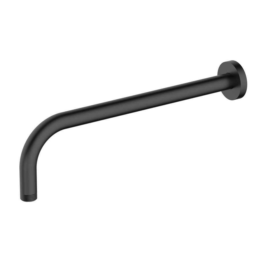 Настенный излив для душа Wasserkraft A354 встраиваемый, 405 мм, черный Soft-touch