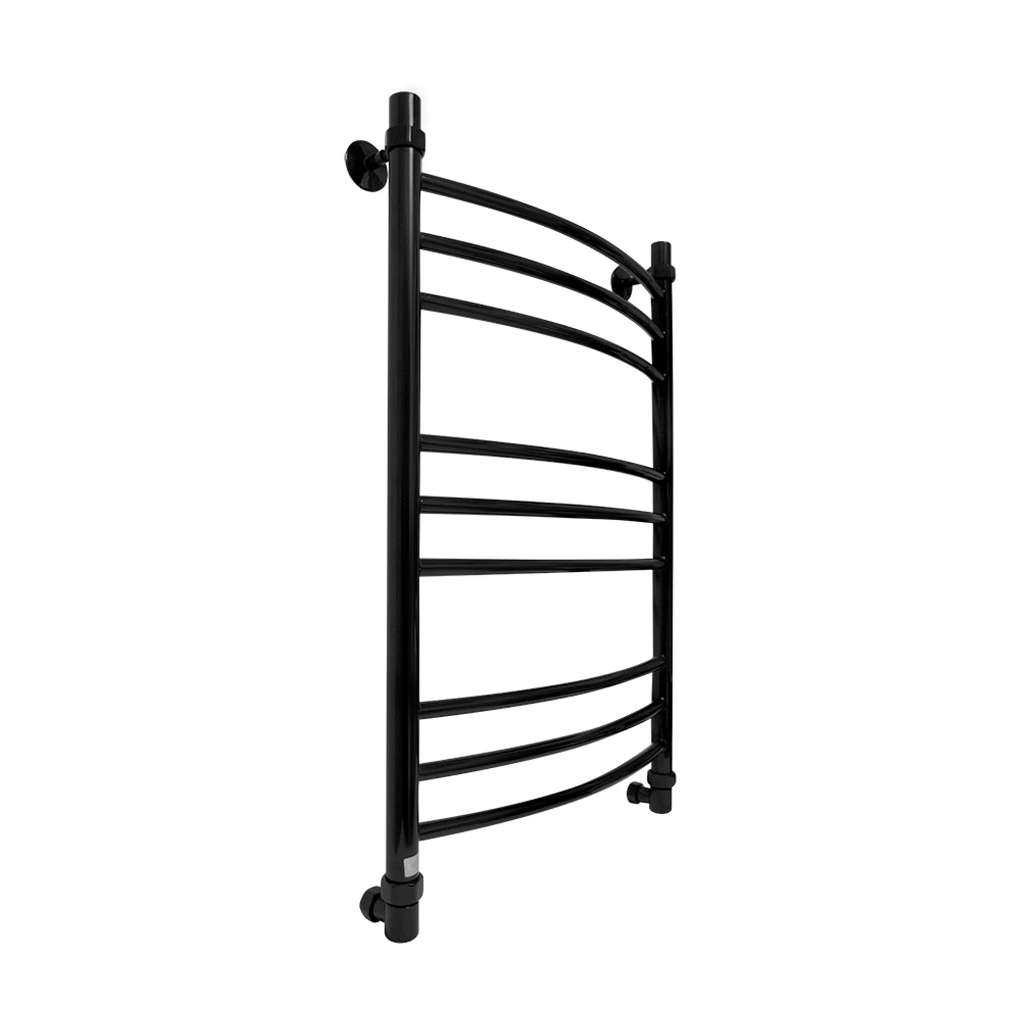 Полотенцесушитель водяной Energy Prestige 800x500 черный матовый, форма лесенка, нержавеющая сталь, 830мм х560 мм