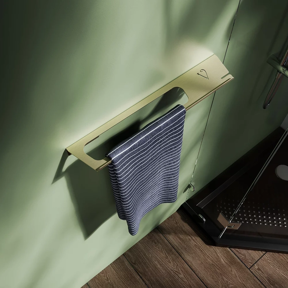 Полка для душевой комнаты Veconi Classico, 508х102х45, золото брашинг