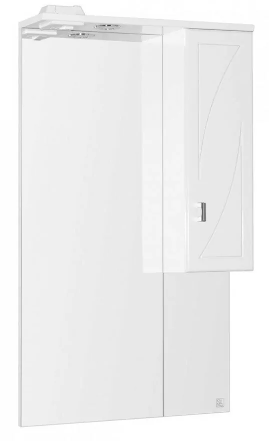 Зеркало-шкаф Style Line Лана 60 R С свет, белый