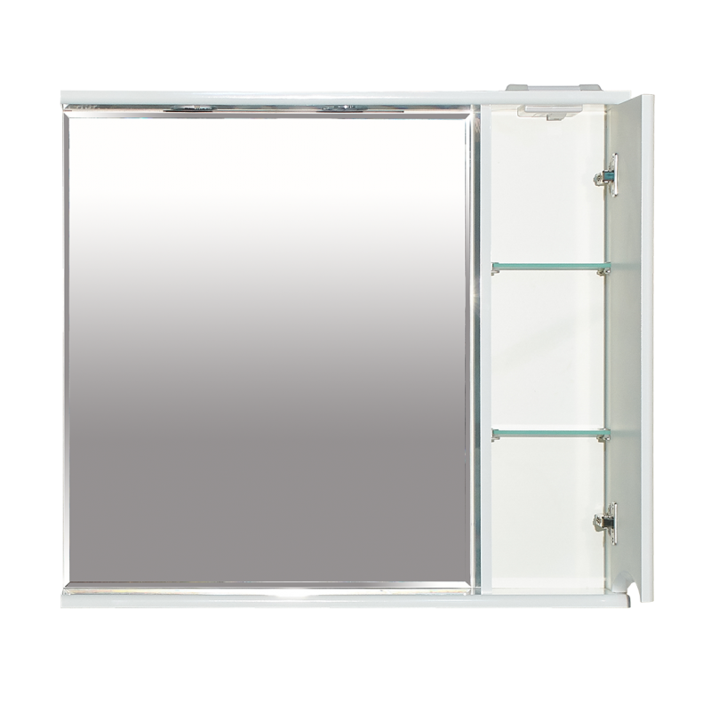 Зеркало-шкаф Misty Элвис 85 R, белый