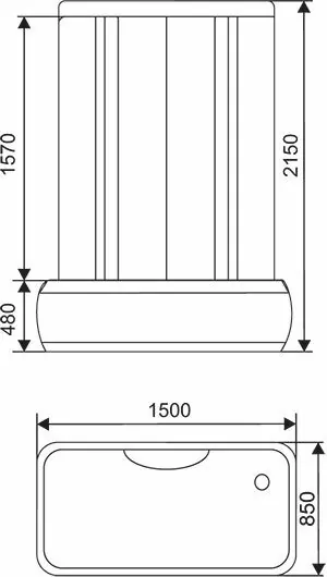 Душевая кабина Arcus AS-205 150x85