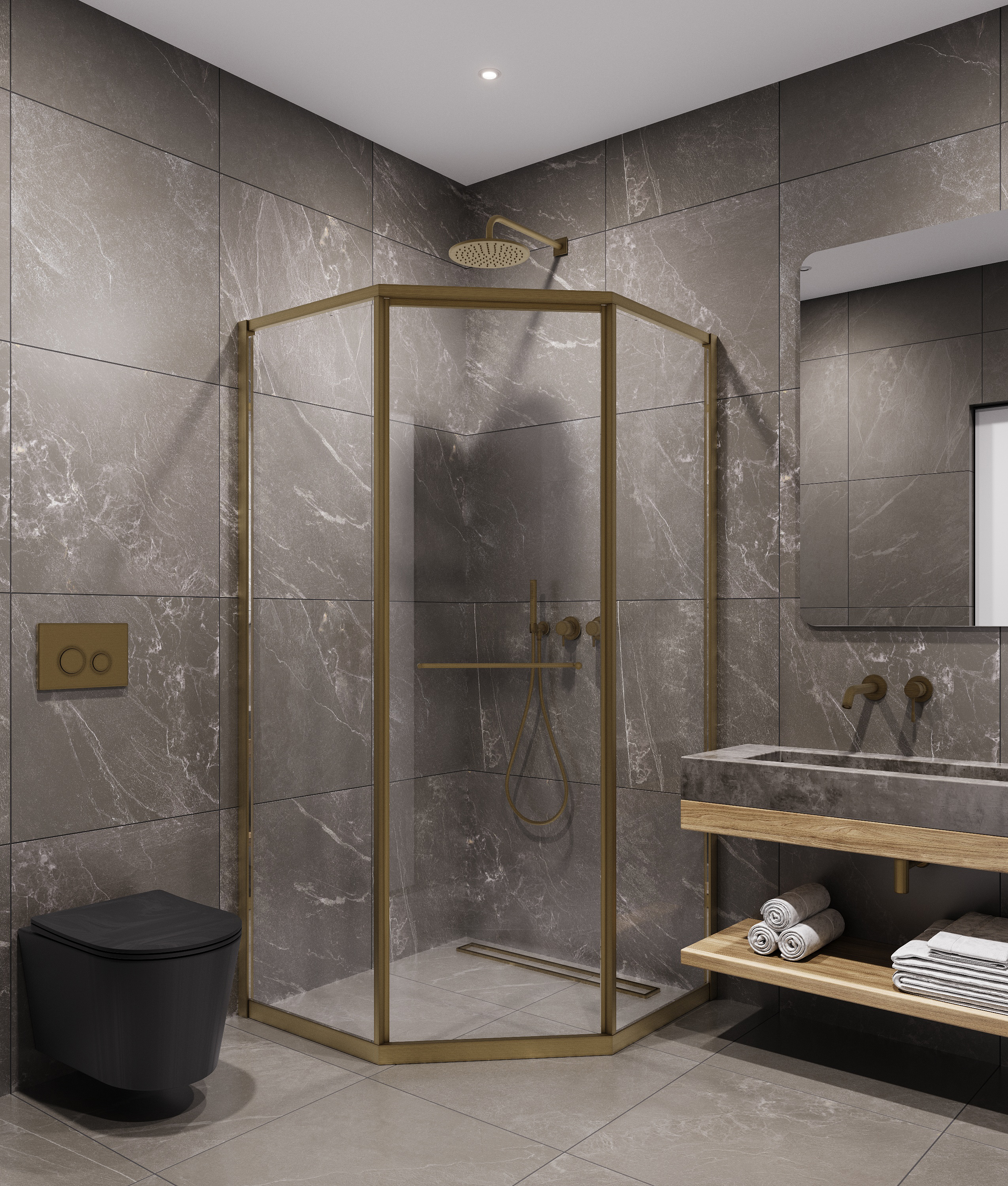 Душевой угол Timo TTSS-100/17C-8R, 1000*1000*2000, профиль мат золото, стекло прозрачное 8 мм Душевой угол Timo TTSS-100/17C-8R, 1000*1000*2000, профиль мат золото, стекло прозрачное 8 мм