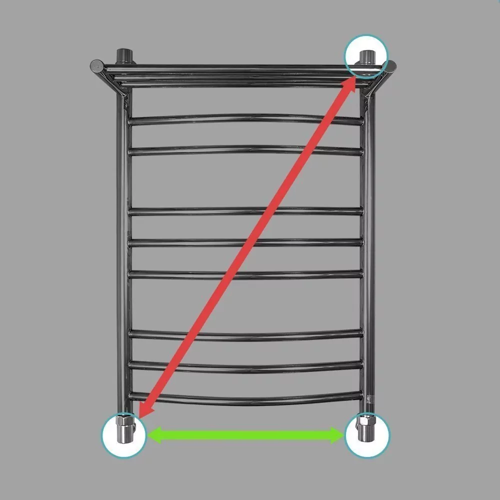 Полотенцесушитель водяной Energy Prestige Modus с полкой 800х500 хром