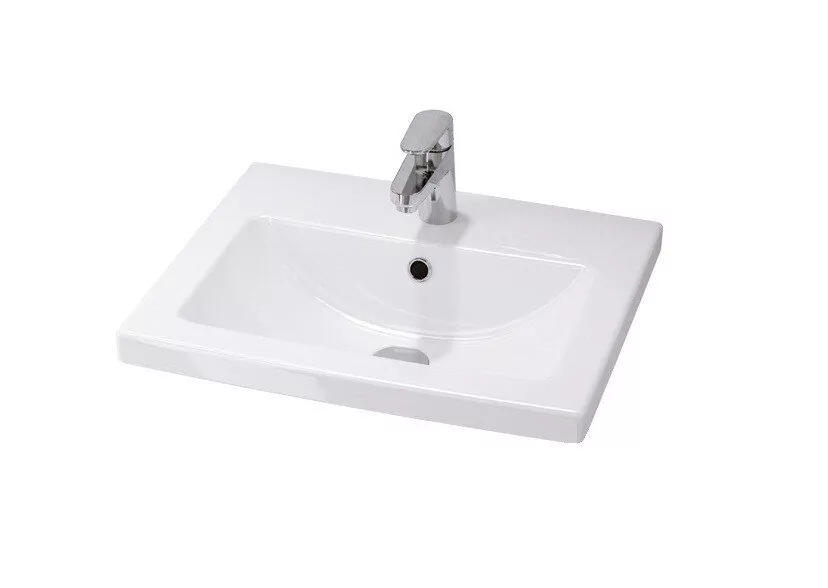 Тумба подвесная Corozo Теона 60 Z2 с раковиной Сомо 60, белый