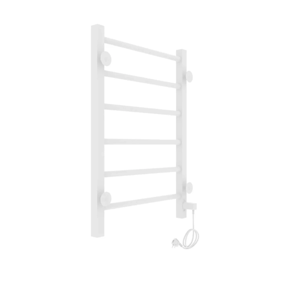 Полотенцесушитель электрический Laris Феличия ЧК П6 400х600 с терморегулятором, левый, белый матовый от магазина Vanna-Vanna.ru!
