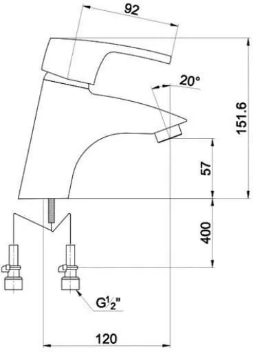 Смеситель для раковины Timo Beverly 0051F orb темная бронза