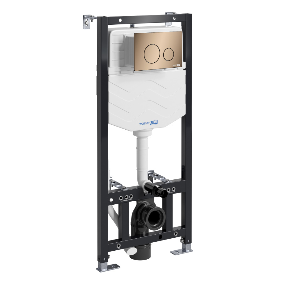 Инсталляция WasserKraft Aller 10TLT.010.ME.RG02 для подвесного унитаза, с кнопкой