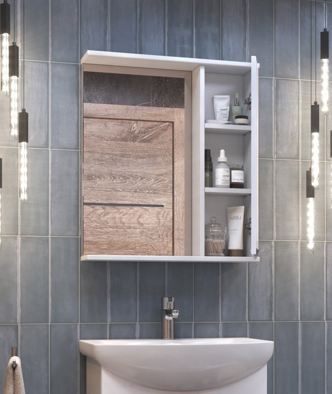 Зеркало со шкафчиком Vigo Callao 60 R, белый