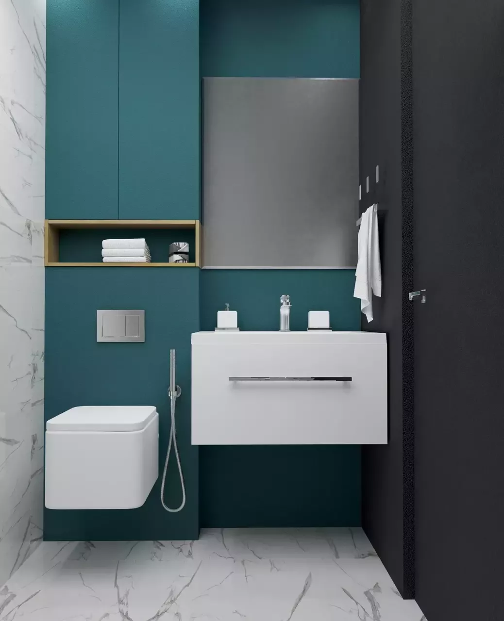 Тумба подвесная 1Marka Соната 75П с раковиной Нота New Polytitan 75, 1 ящик, белый