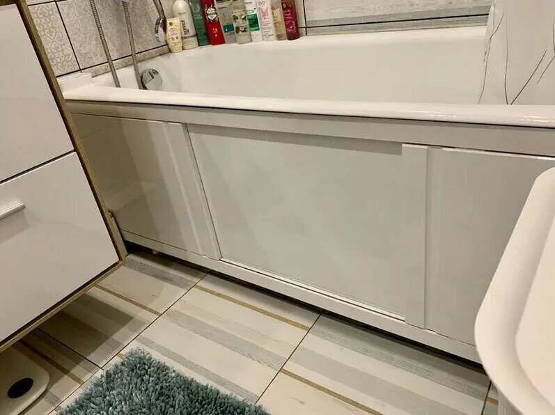 Экран под ванну Emmy Элис MAX 150 раздвижной белый