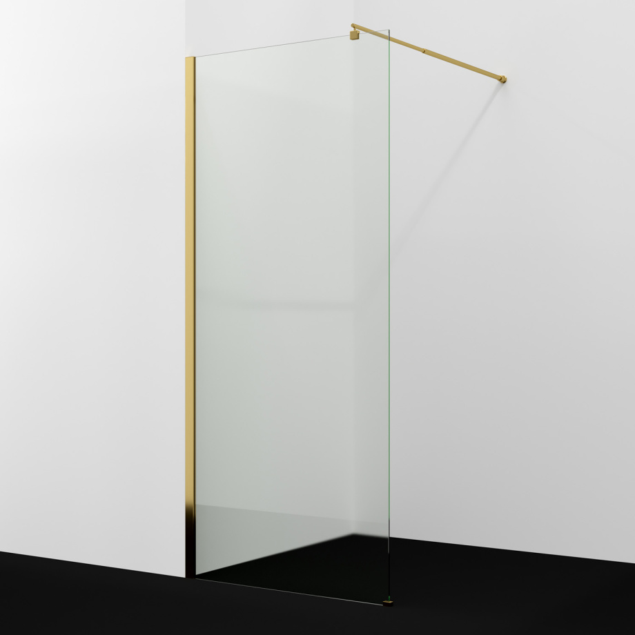 Душевая перегородка WasserKRAFT Rur 30W39PG, глянцевое золото