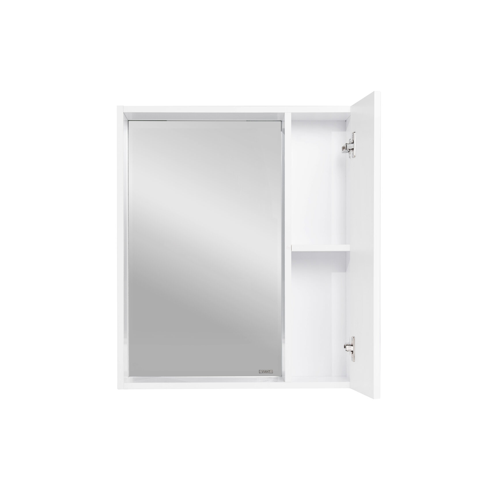 Зеркало с шкафчиком Viant Берлин 60 L/R универсальное, белый
