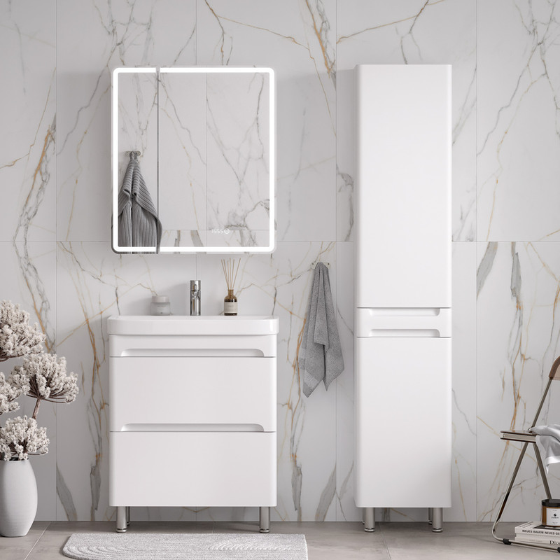 Пенал EQUIL Nice 40 напольный L/R белый