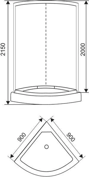 Душевая кабина Arcus AS-101-9 90x90