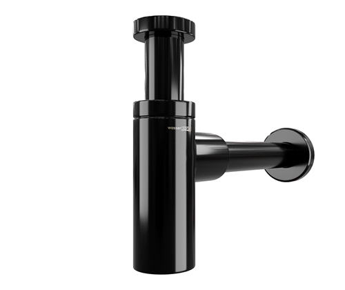 Сифон для раковины WasserKraft A171 черный глянец