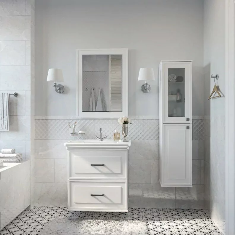 Пенал Sanflor Модена 34 L  подвесной, белый матовый