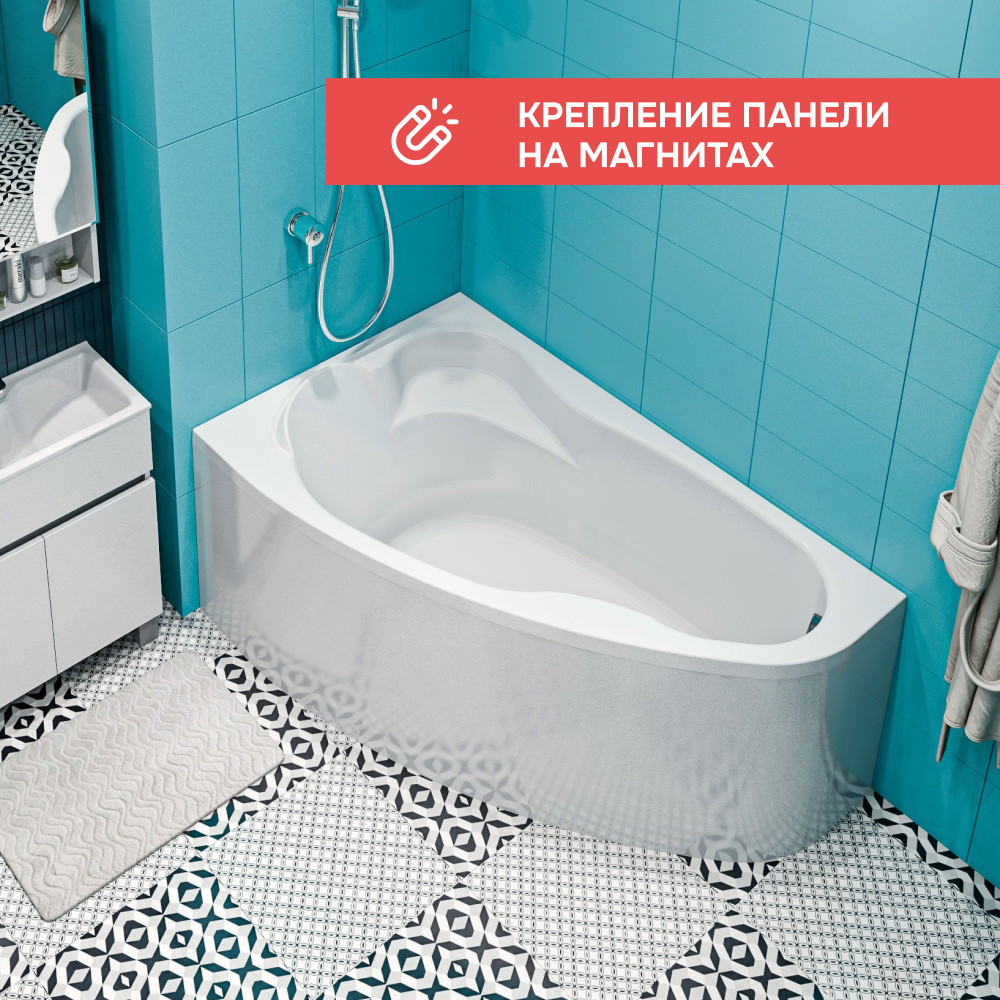 Ванна 1Marka Lil 140*90 L Комплект Премиум от магазина Vanna-Vanna.ru!