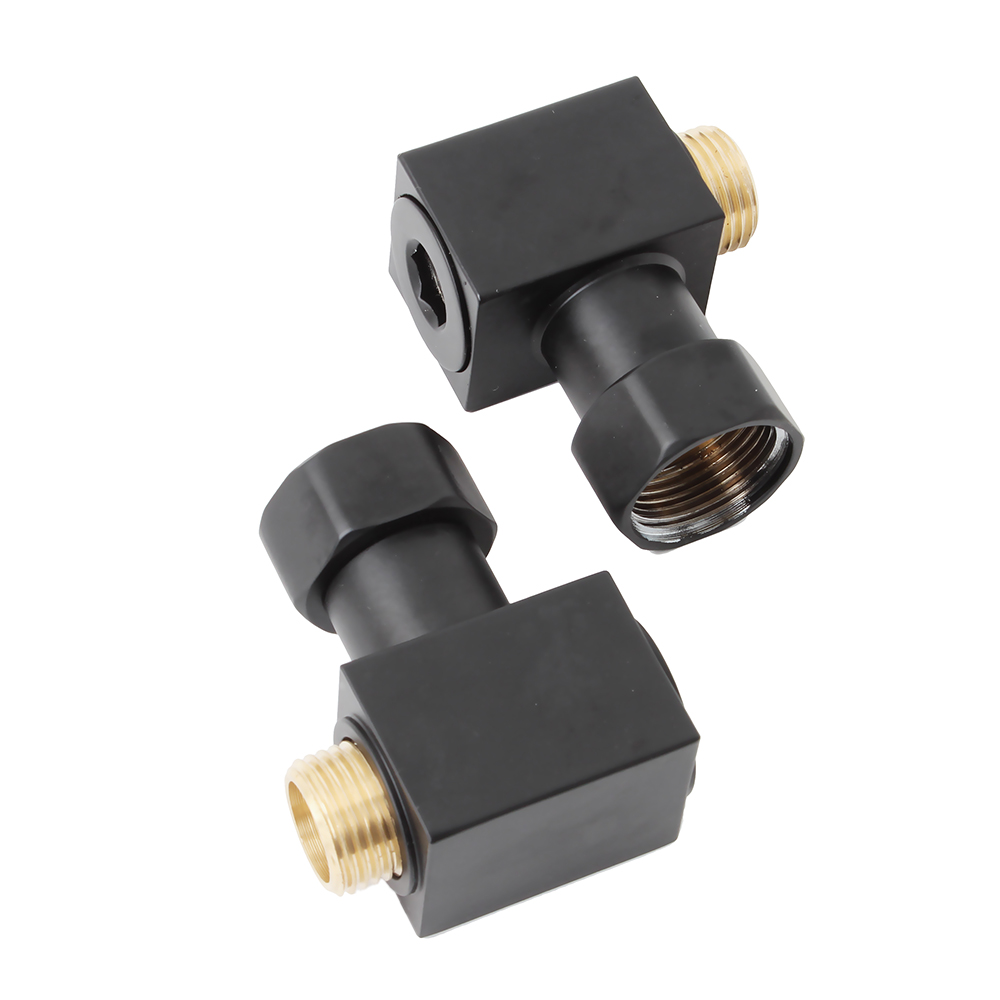 Полотенцесушитель водяной Domoterm Квадро Плюс с Полкой П6 500x800 черный