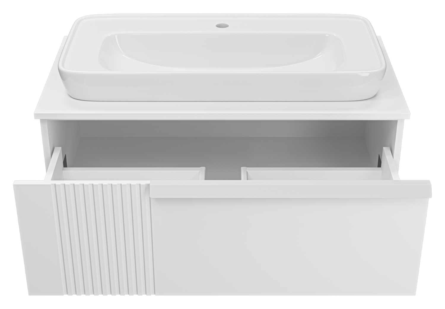 Тумба с раковиной Brevita Savoy 90 подвесная, белый