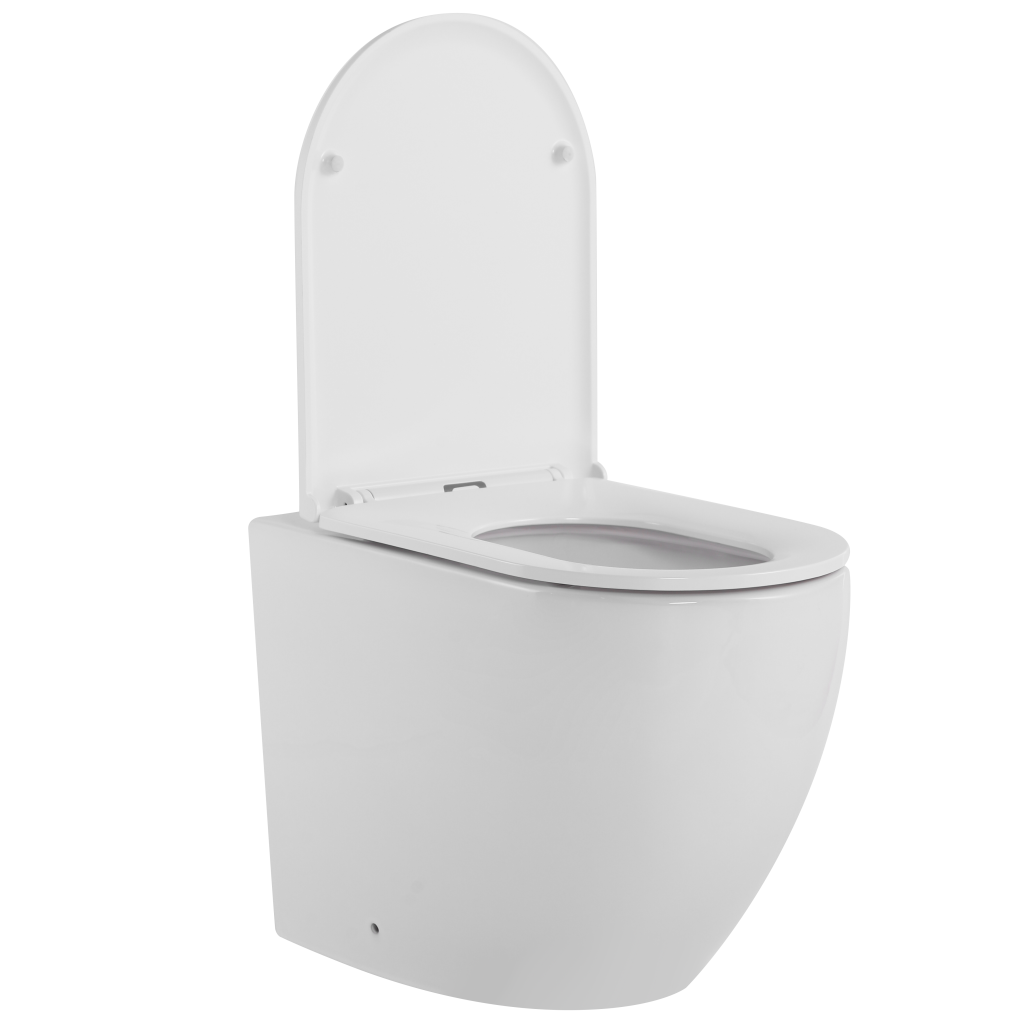 Унитаз Iberica Blanca Bilbao Alto IB.BLA.334.1B1 напольный, безободковый, Tornado, белый