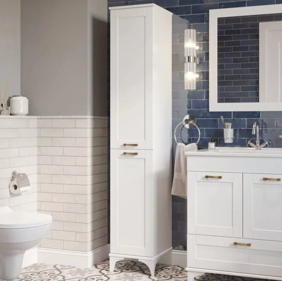 Пенал Sanflor Ванесса 35 L напольный, белый