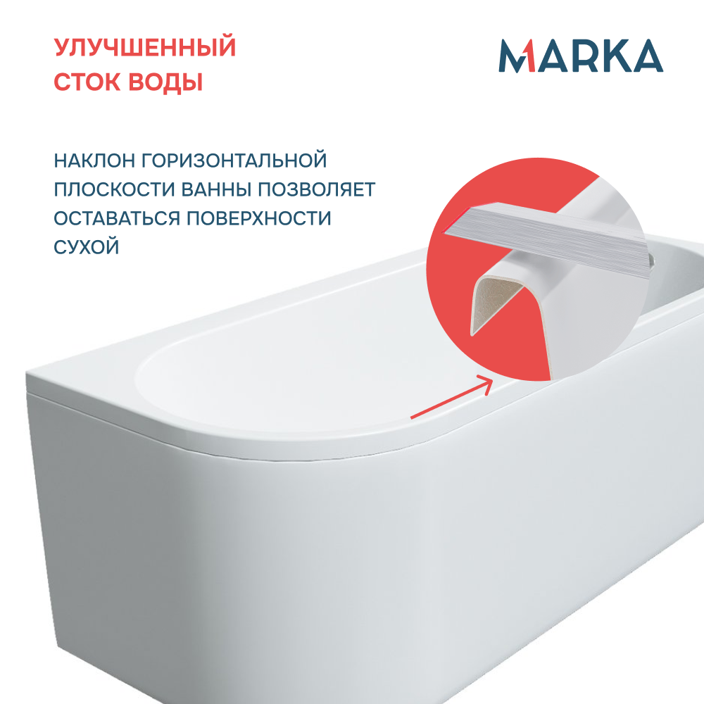 Ванна 1Marka «ALISA MG» 170*75 L Комплект Премиум