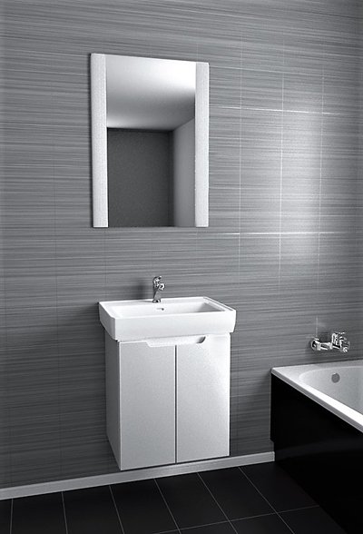 Тумба с раковиной подвесная/напольная Dreja Mini 60 см, белый