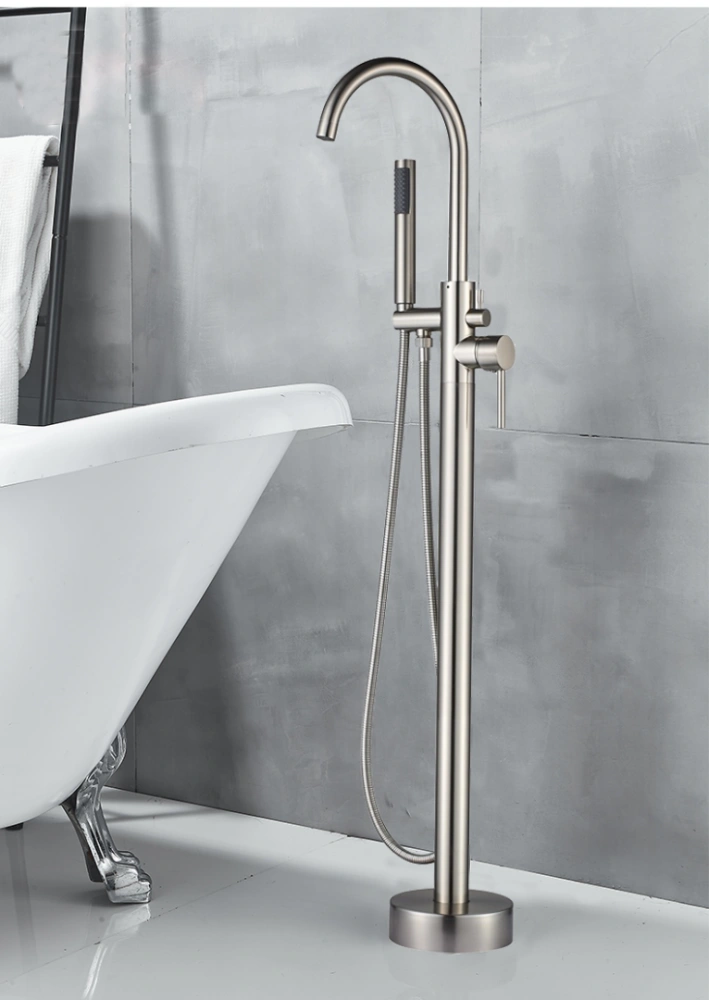 Смеситель для ванны BochMann Braies Brush nickel BM8922 никель от магазина Vanna-Vanna.ru!