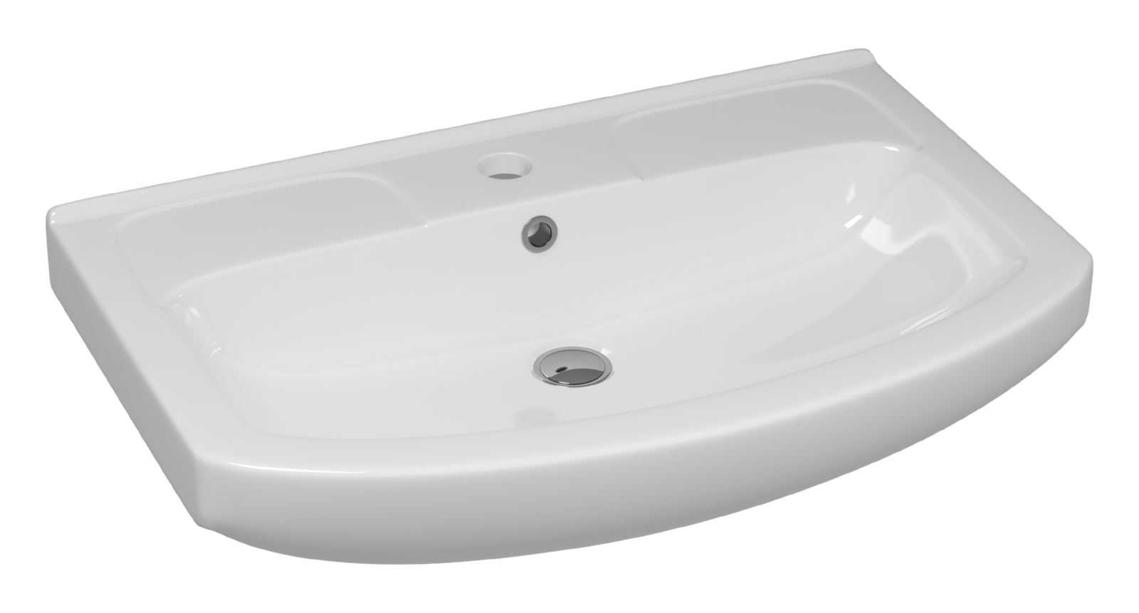 Тумба с раковиной Misty Изео 70 белый