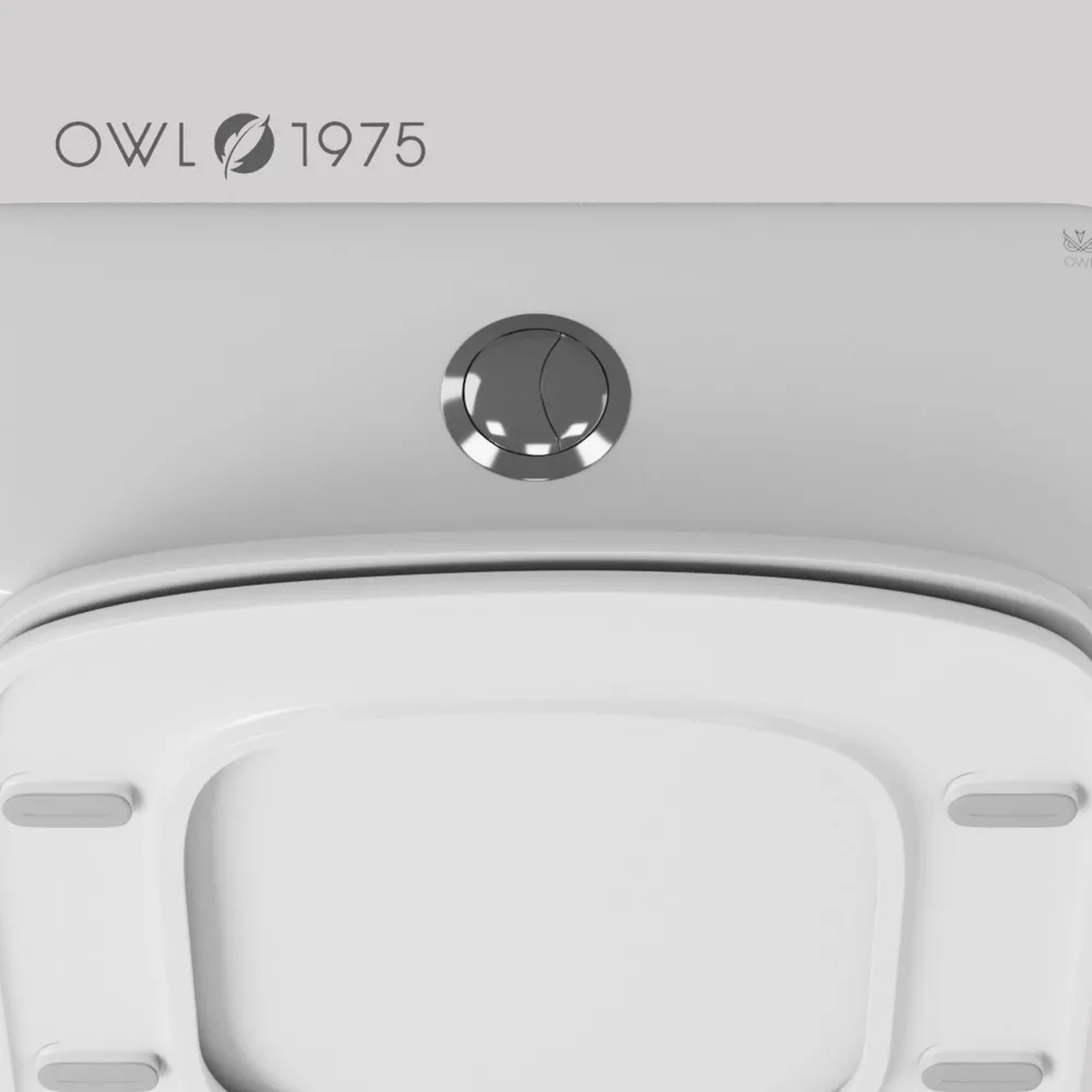 Унитаз Owl 1975 ИМOWLT200901 Gap Ruta-G напольный, компакт, с микролифтом, белый от магазина Vanna-Vanna.ru!