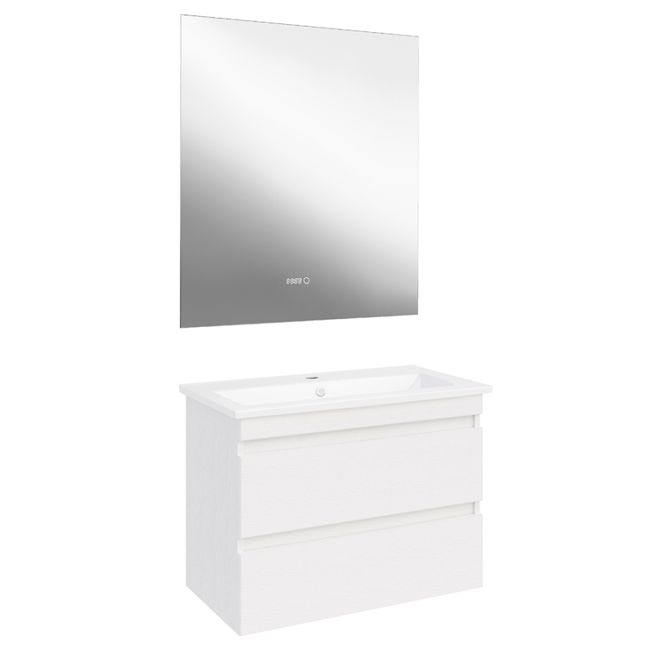 Мебель для ванной Асб-мебель Лира 75 комплект, подвесной, белый