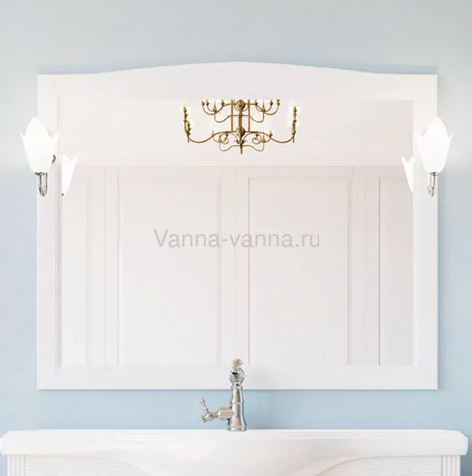 Мебель для ванной ValenHouse Эллина 120 комплект, напольный, белый, хром