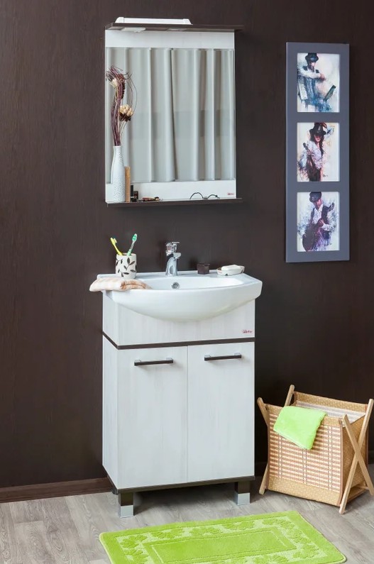 Зеркало Sanflor Толедо 60 свет, северное дерево