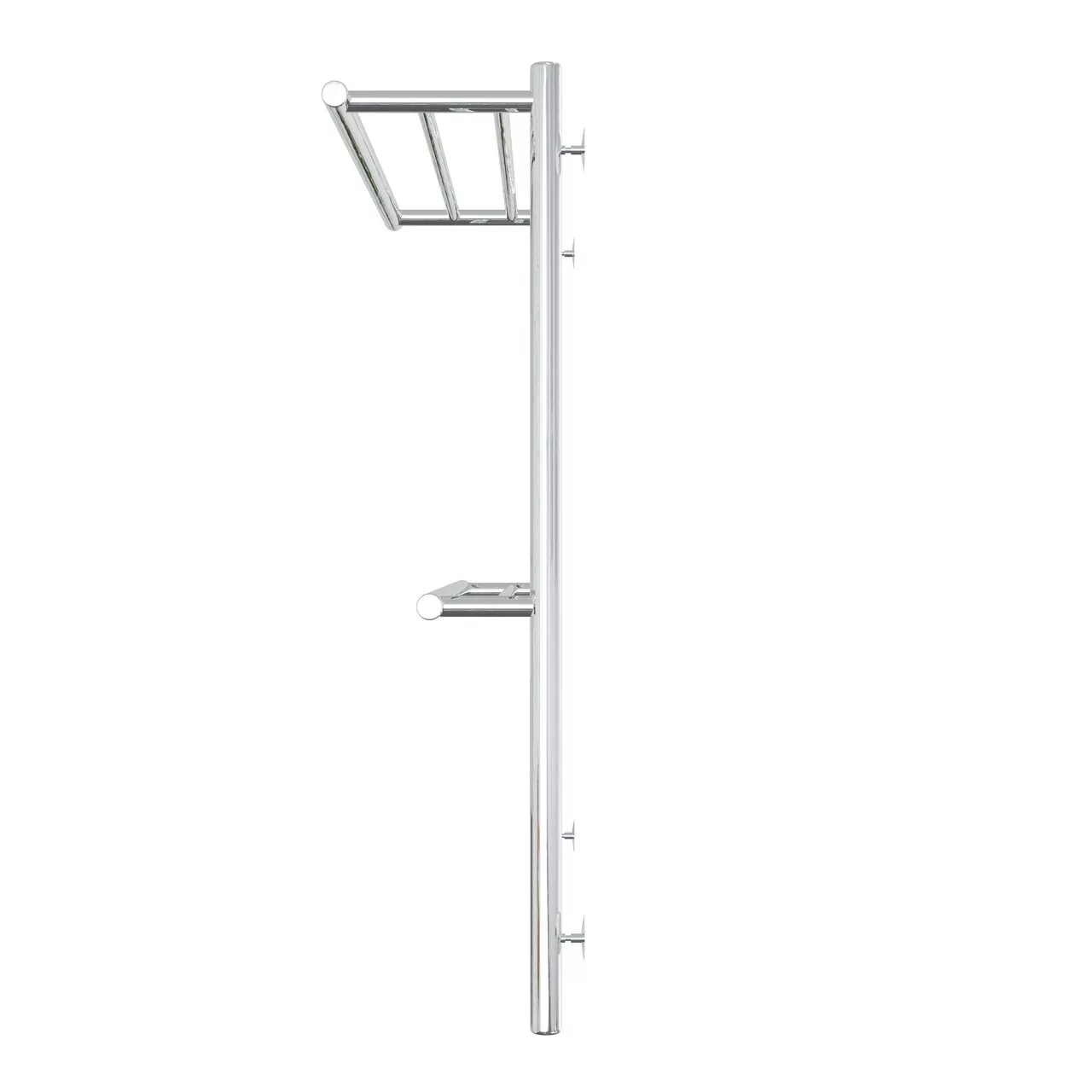 Полотенцесушитель водяной Laris Лавина П9 500х800 с полкой, хром