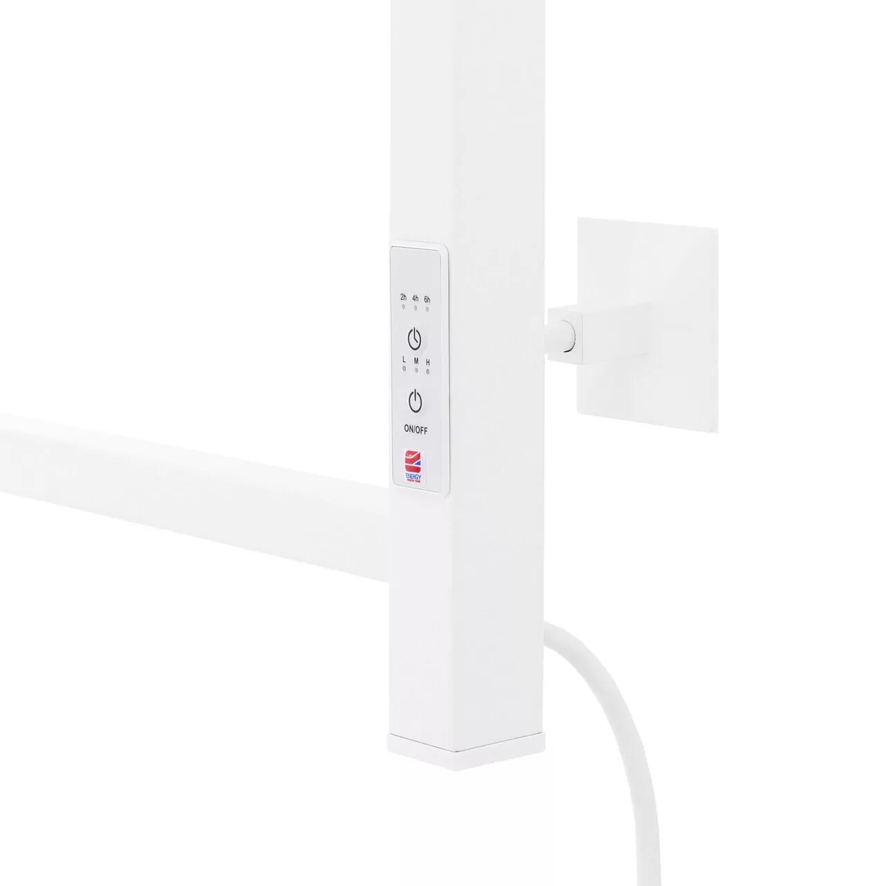 Полотенцесушитель электрический Energy Cube 900х400 с таймером, белый матовый