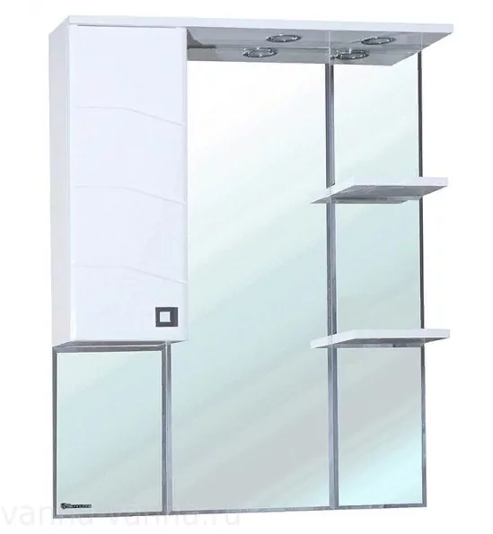 Зеркало-шкаф Bellezza Джулия 75 L свет, белый