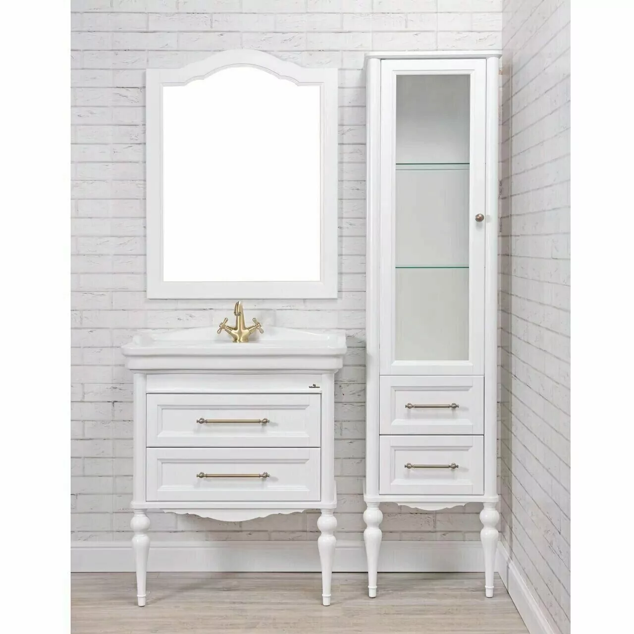 Зеркало ValenHouse Эстетика 80 белый