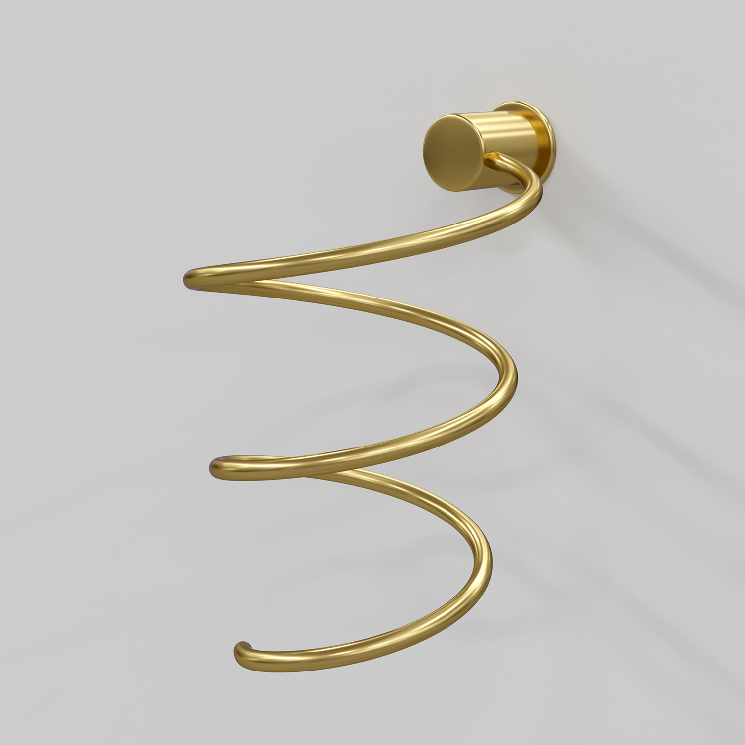 Держатель фена WasserKRAFT K-1080BRUSHED GOLD PVD-покрытие матовое золото