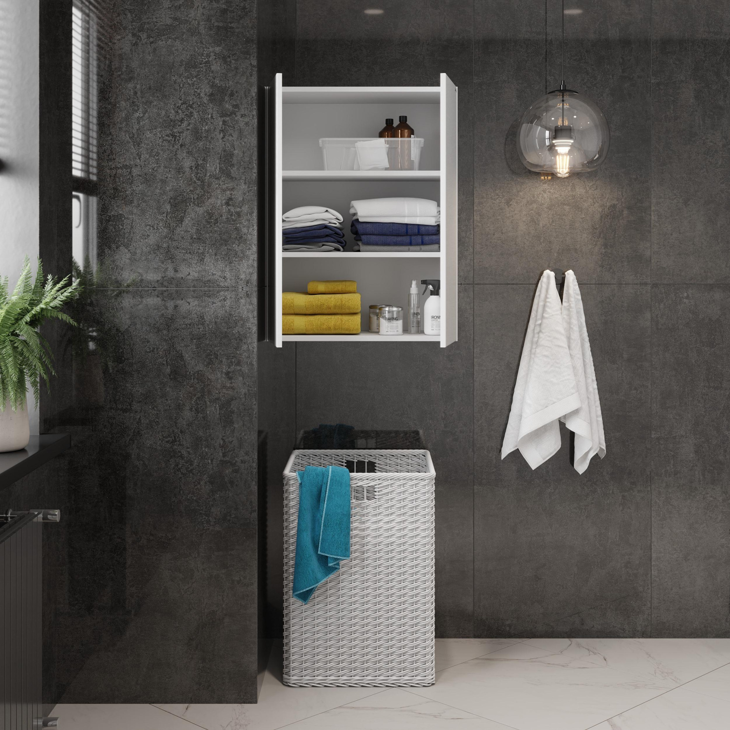 Шкаф навесной Onika Маркус 60 белый