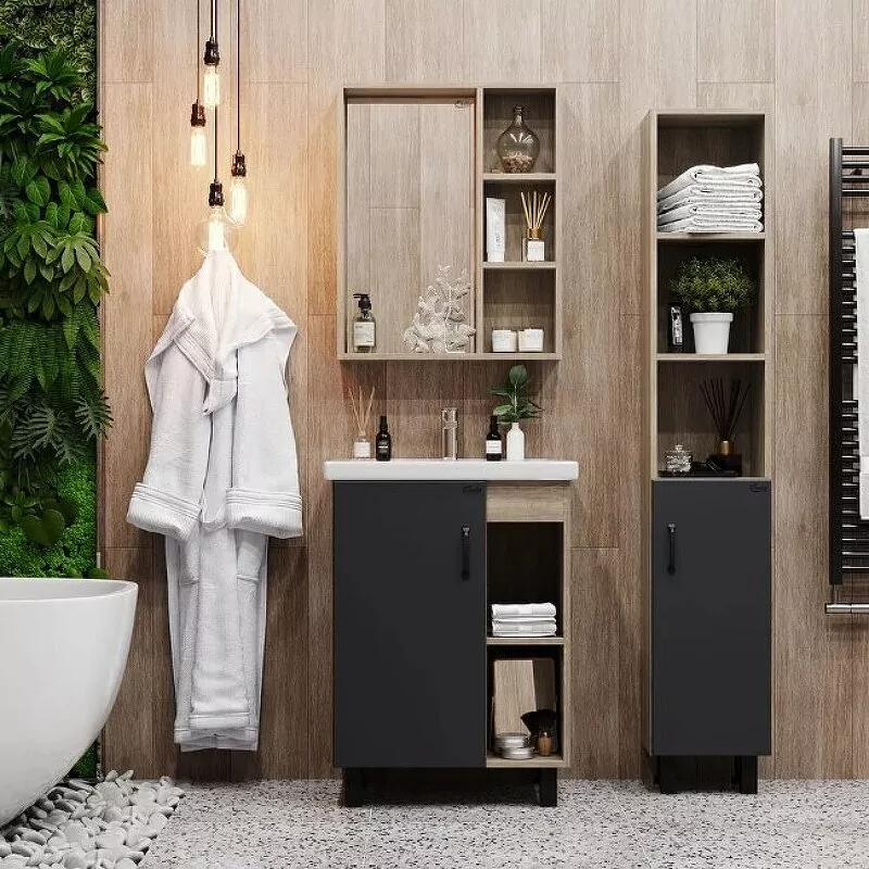 Зеркало-шкаф Onika Тимбер 60.00 дуб сонома от магазина Vanna-Vanna.ru!