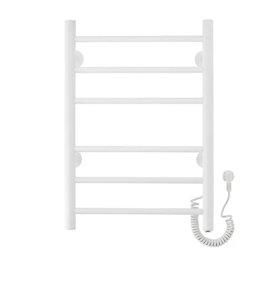 Полотенцесушитель электрический Domoterm Аврора DMT 109-6 40Х60 EK R правый, белый матовый