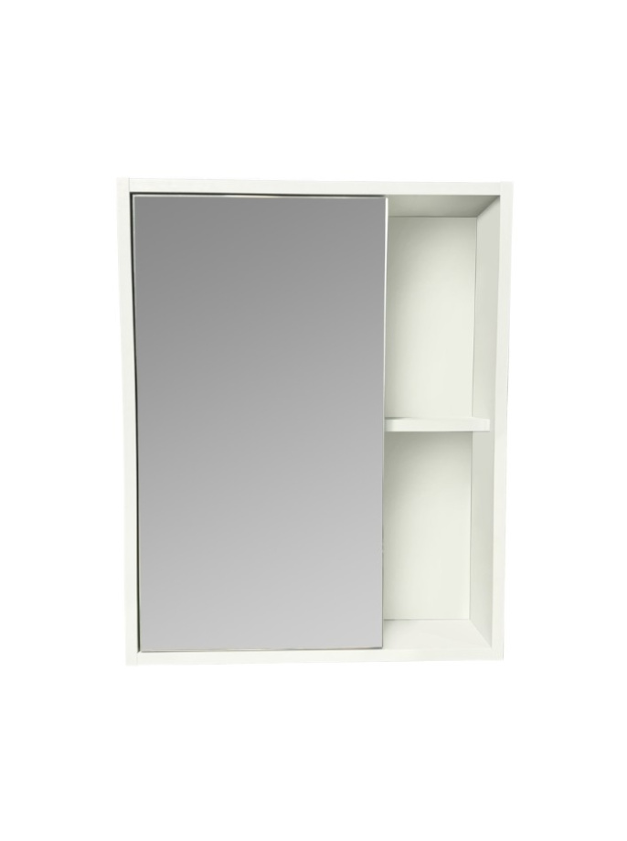 Зеркало-шкаф Runo Эко 52 белый, универсальный