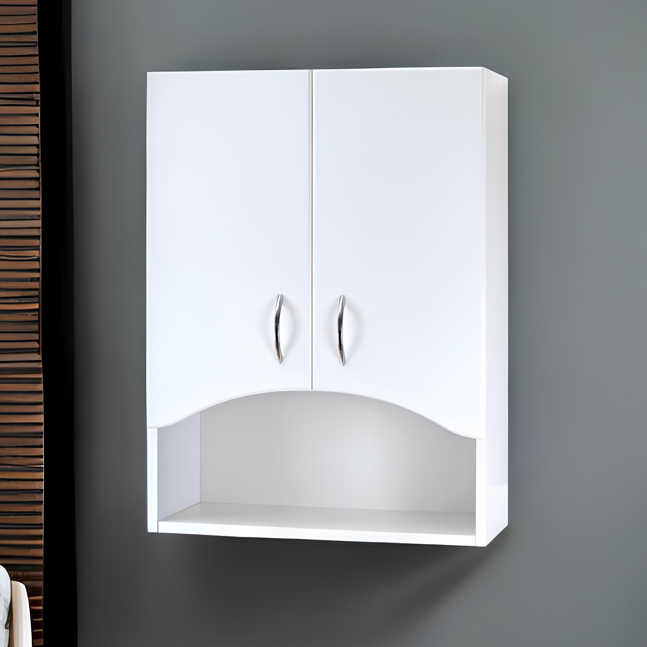 Шкаф навесной Onika Арка 55 с открытой полкой, белый