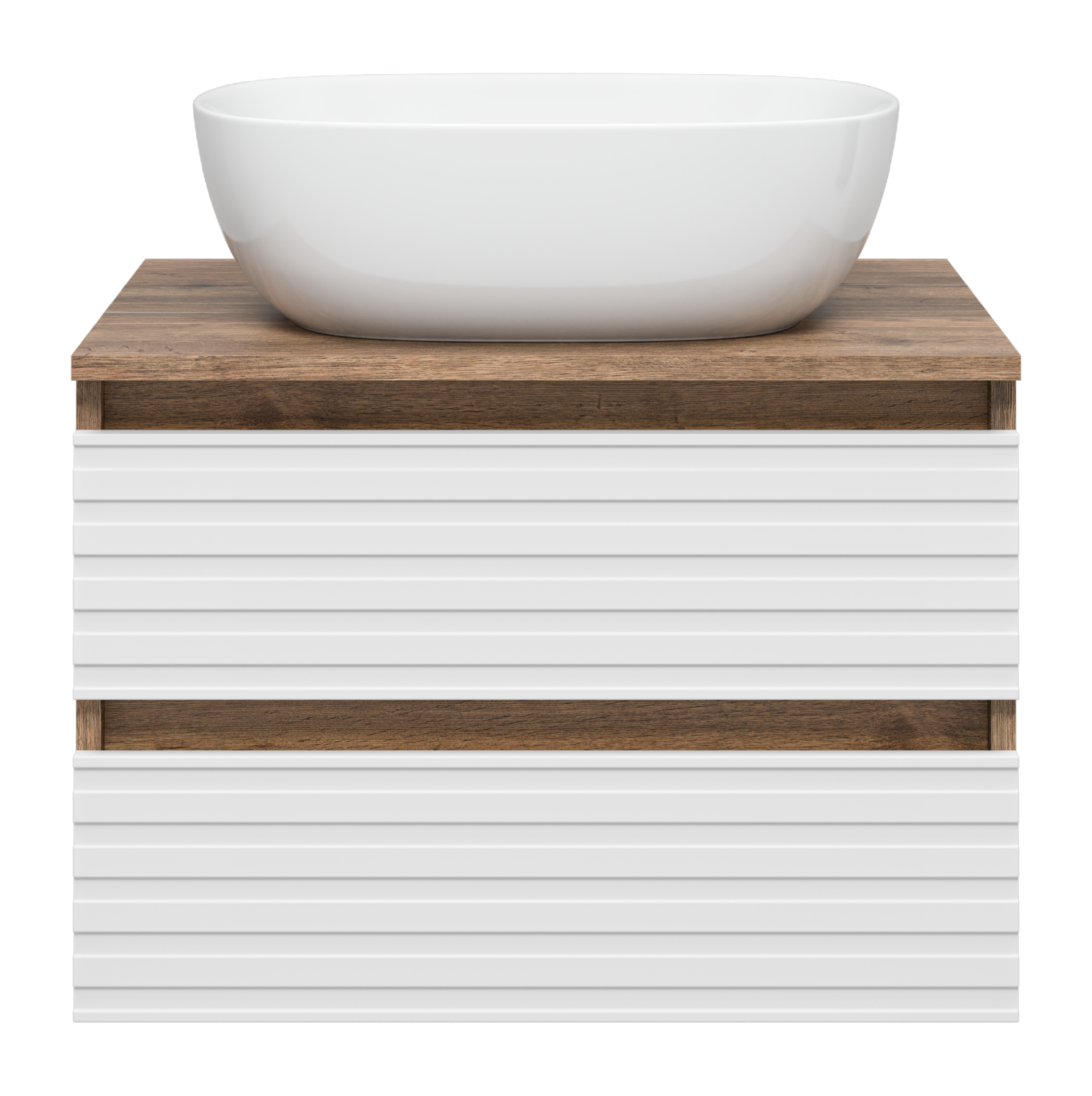 Тумба с раковиной Brevita Dakota 60 подвесная, белый