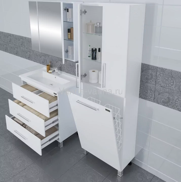 Пенал Санта Вегас 60 напольный, с корзиной