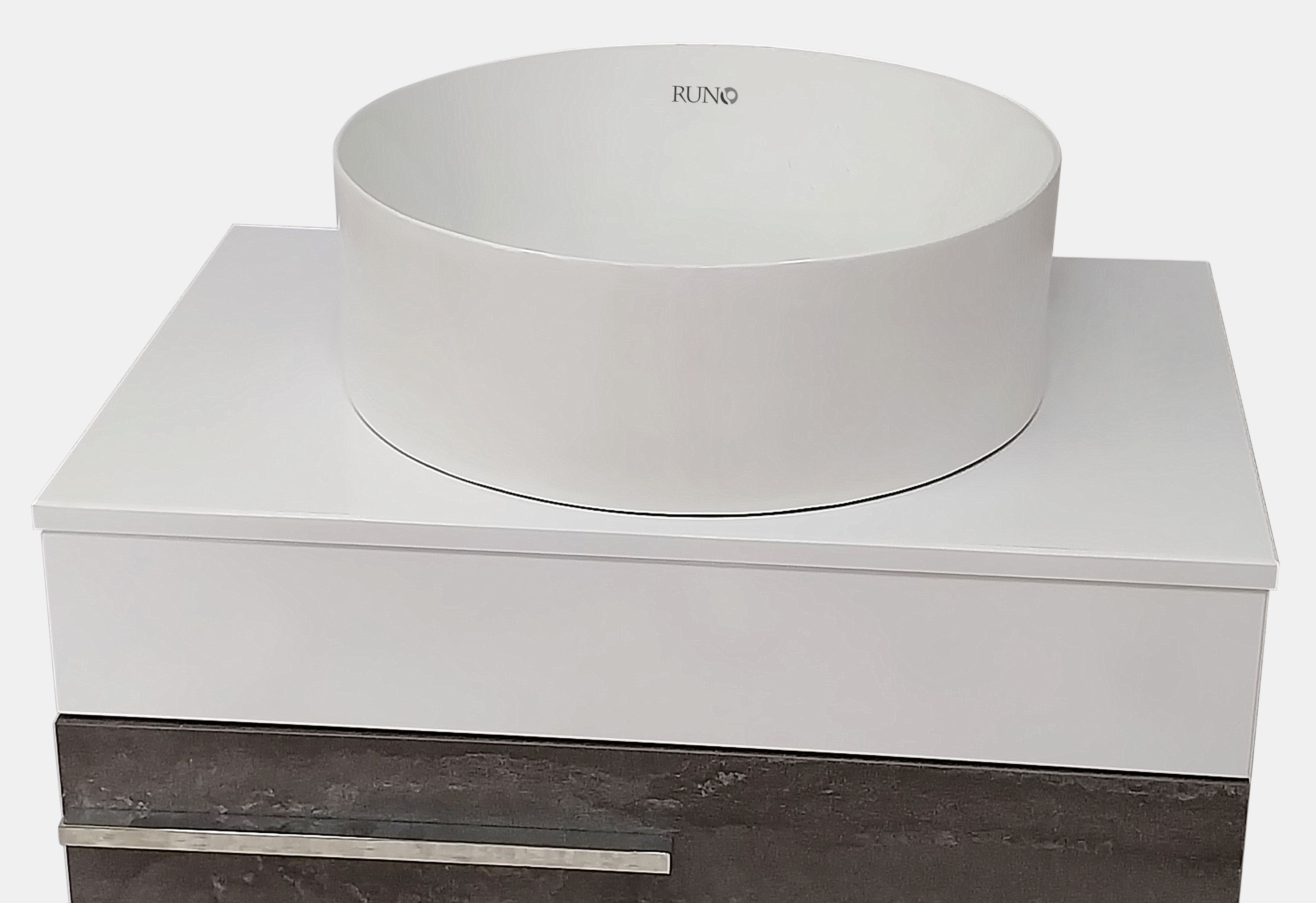 Раковина Runo PALLA D41 круглая, белый