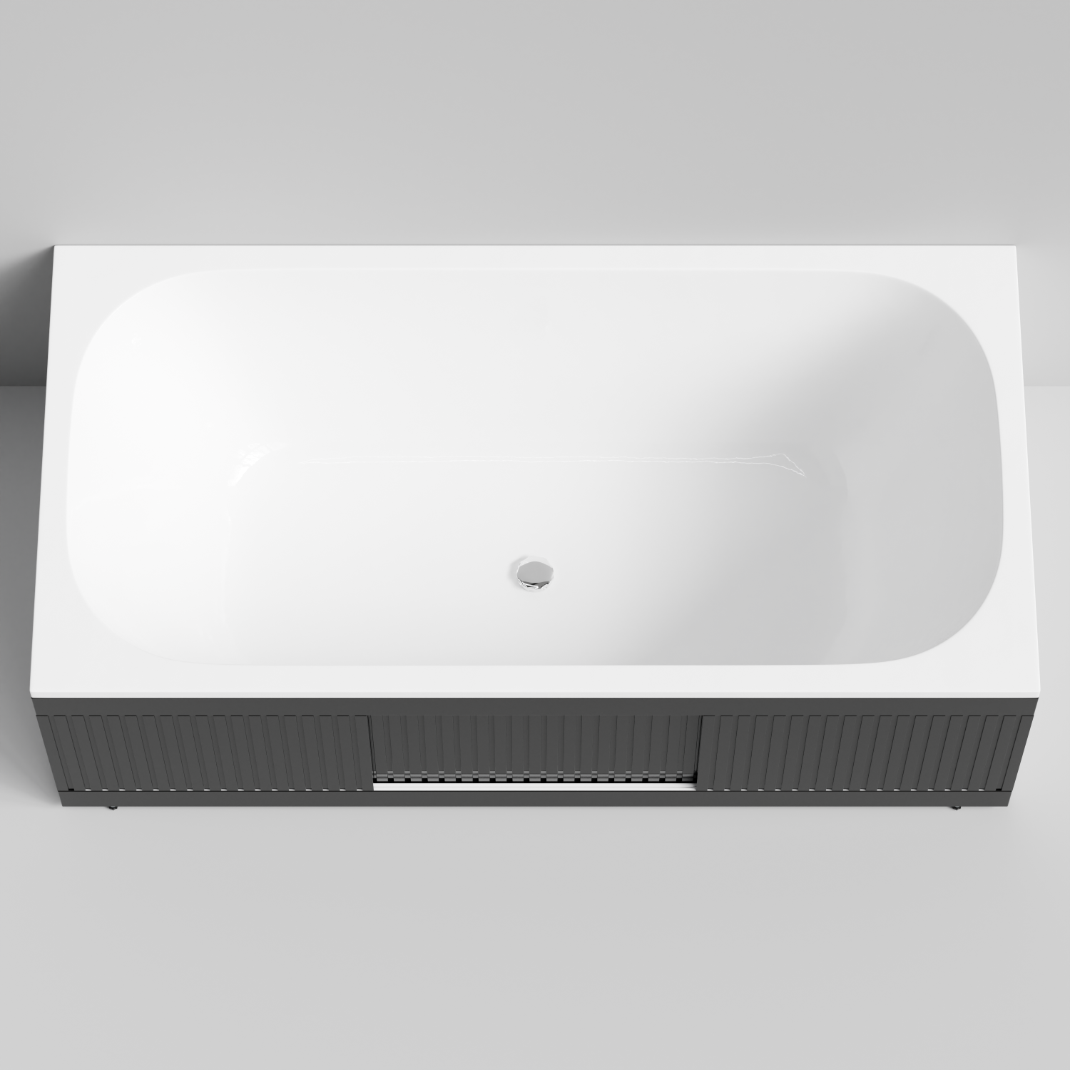 Экран под ванну Vod-ok Тач 170 раздвижной Черный глянец